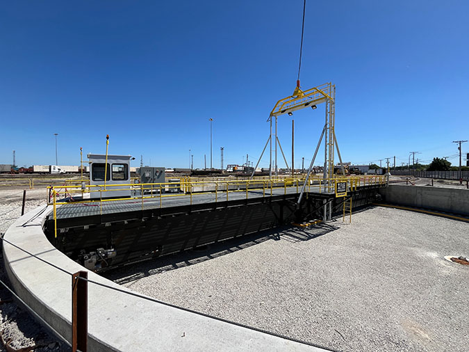 Cicero Intermodal Facility turntable 