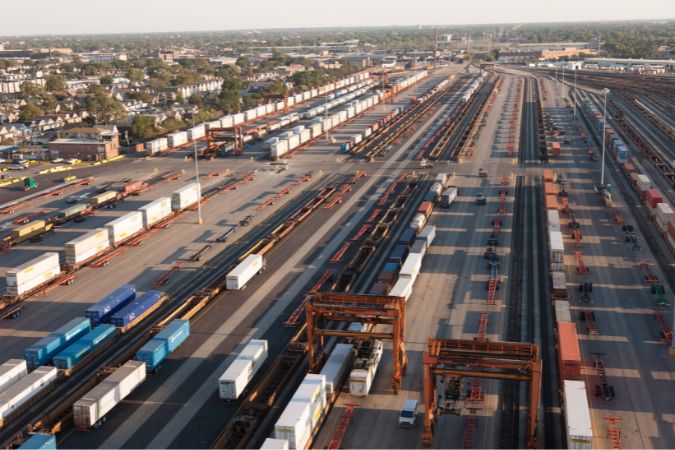 BNSF’s Corwith Intermodal Facility in Chicago.