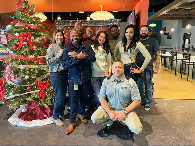 California Diversity Council members celebrate at their holiday party.